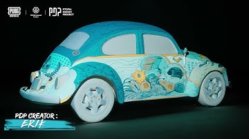 PUBG MOBILE | 340 PDP Vechicle Finish Design 3D Mapping Video"