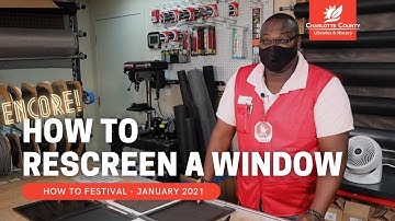 How to Rescreen A Window: DIY with Sunshine Ace Hardware