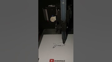 ASMR Mini CNC Plotter: Line art Drawing a whale Narwhal!  #satisfyingworkers