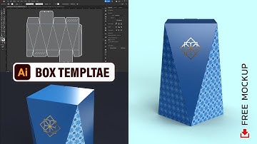 How to Box Template Design in Adobe Illustrator CC 2022 | Packaging Design Tutorials