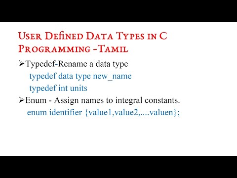 Video: Vad är användardefinierad datatyp i Java?