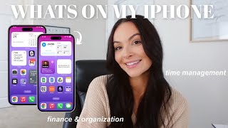 WHATS ON MY IPHONE 2023 📱 | apps for productivity, time management, organization, and more!