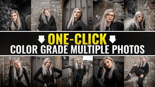 One-Click Color Grade Multiple Photos in Photoshop | Photoshop Tutorial screenshot 1