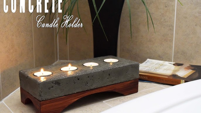 How To Make Concrete Candles Using Homemade Moulds • Craft Invaders