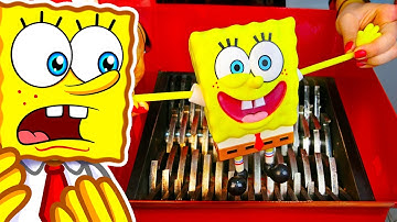 Reacting To STRETCHY SPONGEBOB vs SHREDDER!