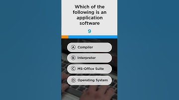 Application Software Quiz - Answer In One Minute | One Minute Quiz Questions | #Shorts | Simplilearn