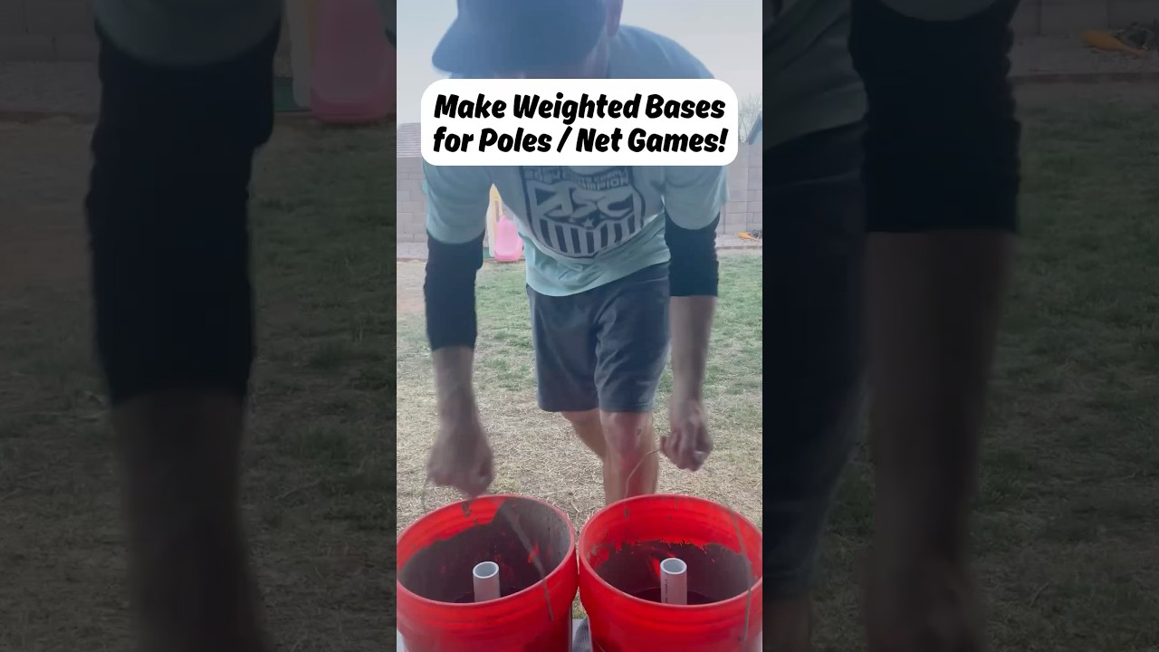 Make Portable Weighted Bases for Net Games / Free-Standing Poles! 