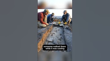 Human FOOTPRINTS in basalt — impossible by any timeline