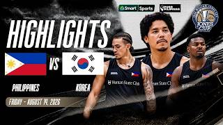 Highlights | Korea vs Philippines | 45th William Jones Cup 2026 Men’s Basketball Tournament