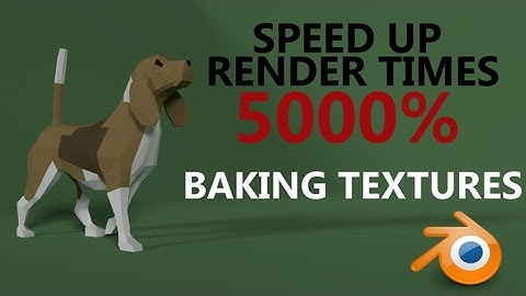 Speed up render times 5000% | baking textures | blender | cycles