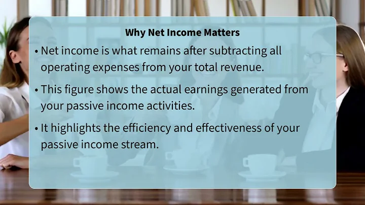 How To Read The Net Income On Passive Income Statements?