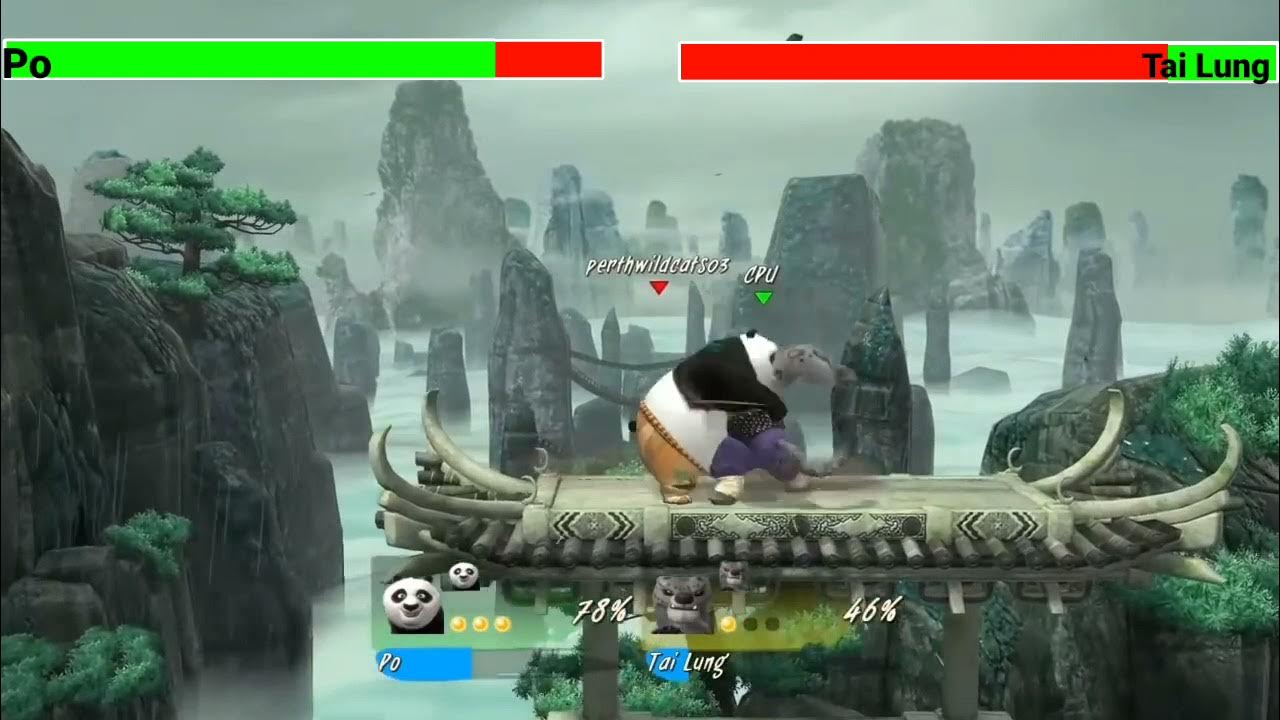 Po vs. Tai Lung With Healthbars (Kung Fu Panda: Showdown of Legendary