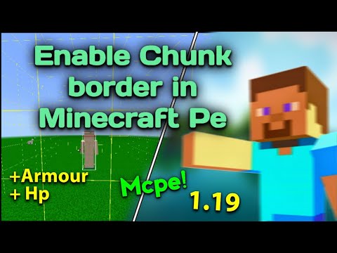 How to see Chunk Borders in Minecraft Pe 1.19 | how to find chunk