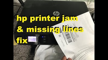 How To Fix Hp Printer Paper Jam & Missing Lines Ink Streaks Patterns