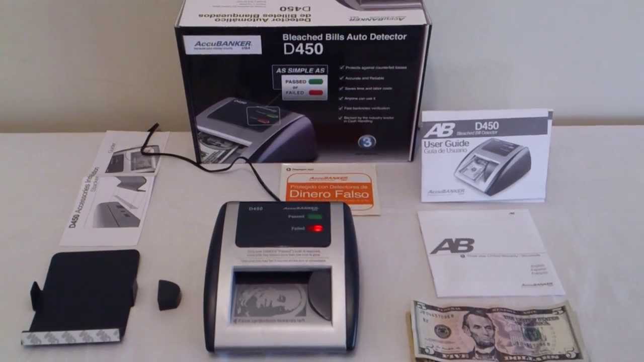 ACUUBANKER D450 DETECTOR DE BILLETES FALSOS YouTube