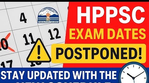 "Environment Officer Exam Delay – New Schedule and Details" #hppsc #exam #shimla #himachaljobs