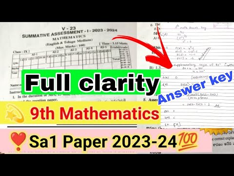 💯9th maths sa1