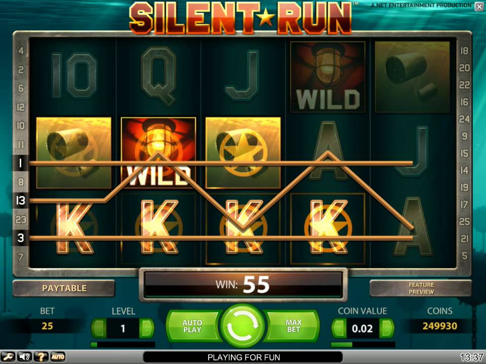 flash games 247 Silent Run - video slot
