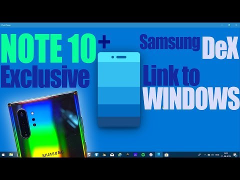 GALAXY NOTE 10+ Plus- How To Link to Windows Wireless & Samsung DeX (Tutorial)