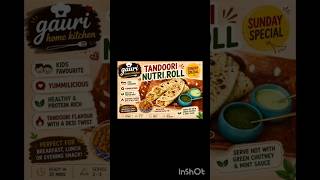 #soyabin #tandoori nutri roll favouriteसोयारोलतंदूरीसोया@Gaurihomekitchen-l1s #food #reci