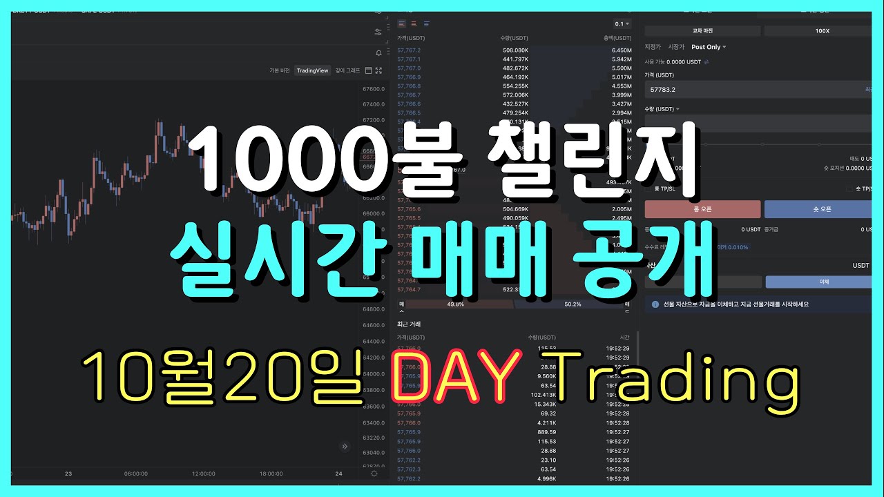 비트코인 1000불 챌린지 숏만 보여서 난 망했어... 하... - YouTube