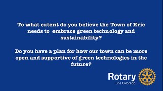 Erie Colorado Rotary Forum 2022: Green Technology