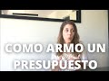 Datos IMPORTANTES para armar un PRESUPUESTO // SCINI ESTUDIO