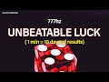 Unbeatable luck  100 win rate at anything lottery jackpot subliminal