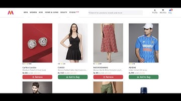 Myntra E-Commerce Web Clone