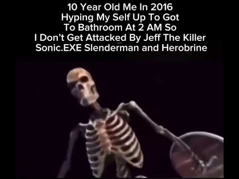 Skeleton Banging Shield Meme￼ 
