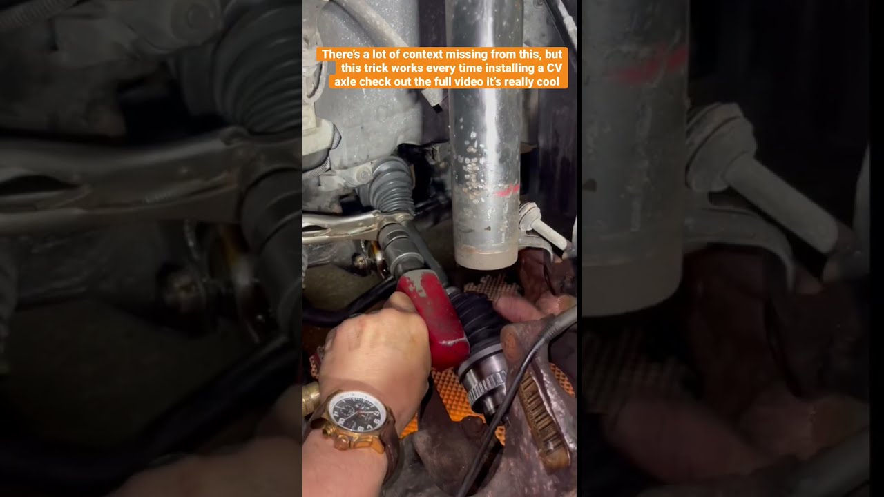 CV Axle Installation Trick Awesome Hack Quick And Easy