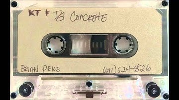 Kool T & Da Concrete ~ Demo Tape (Snippet) ~ Boston MA 1992