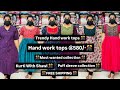 580 Hand work tops🎊kurti with shawl🎊cotton top@580🎊Grand trendy collection🎊#covaiqueens#9629036213🎊