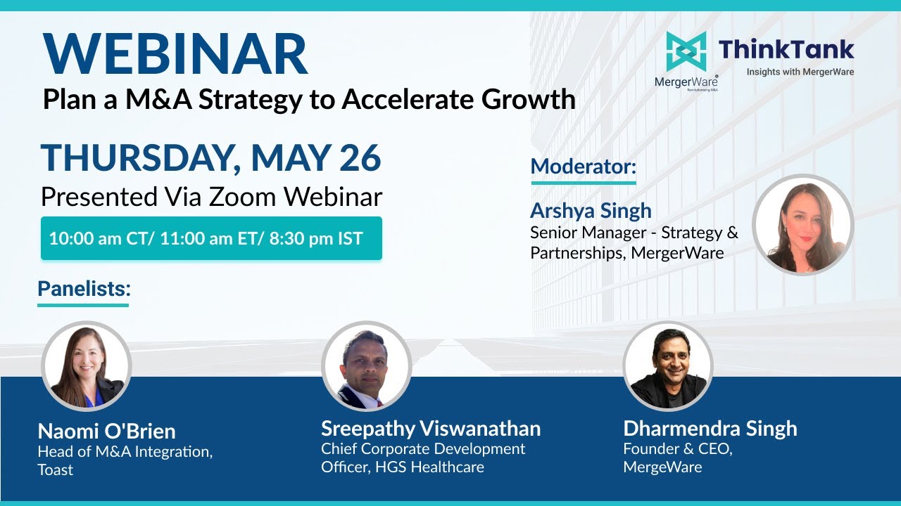 Plan a m&a strategy to accelerate growth
