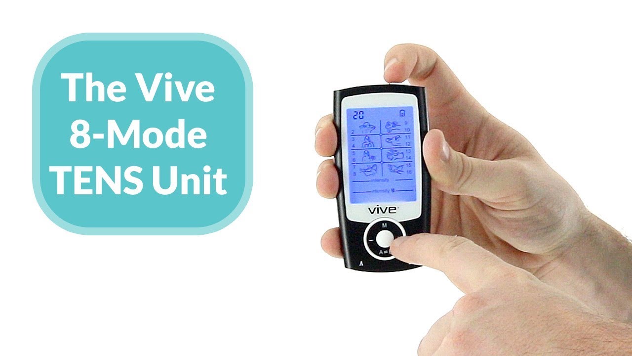 Vive Health 8-Mode TENS Unit for Electrotherapy Muscle Stimulator - Bl –  HelpMedicalSupplies