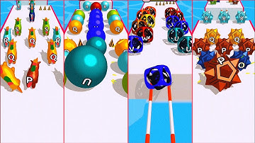 🔠 A-Z Run - 2048 ABC Runner Level-1381 To Level-1390 | All Level | Puzzle Ball Runner Game