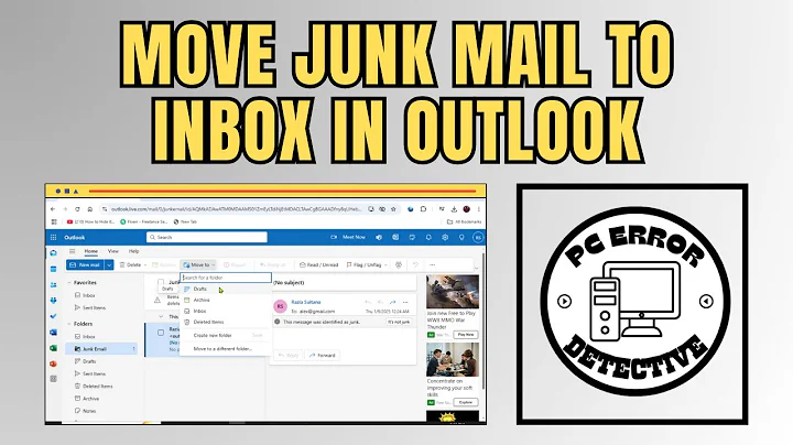 How to Move Junk Mail to Inbox in Outlook - Quick Tutorial [2025]