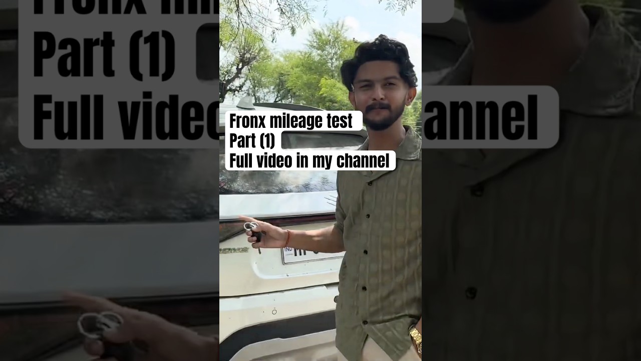 Fronx mileage test 😄