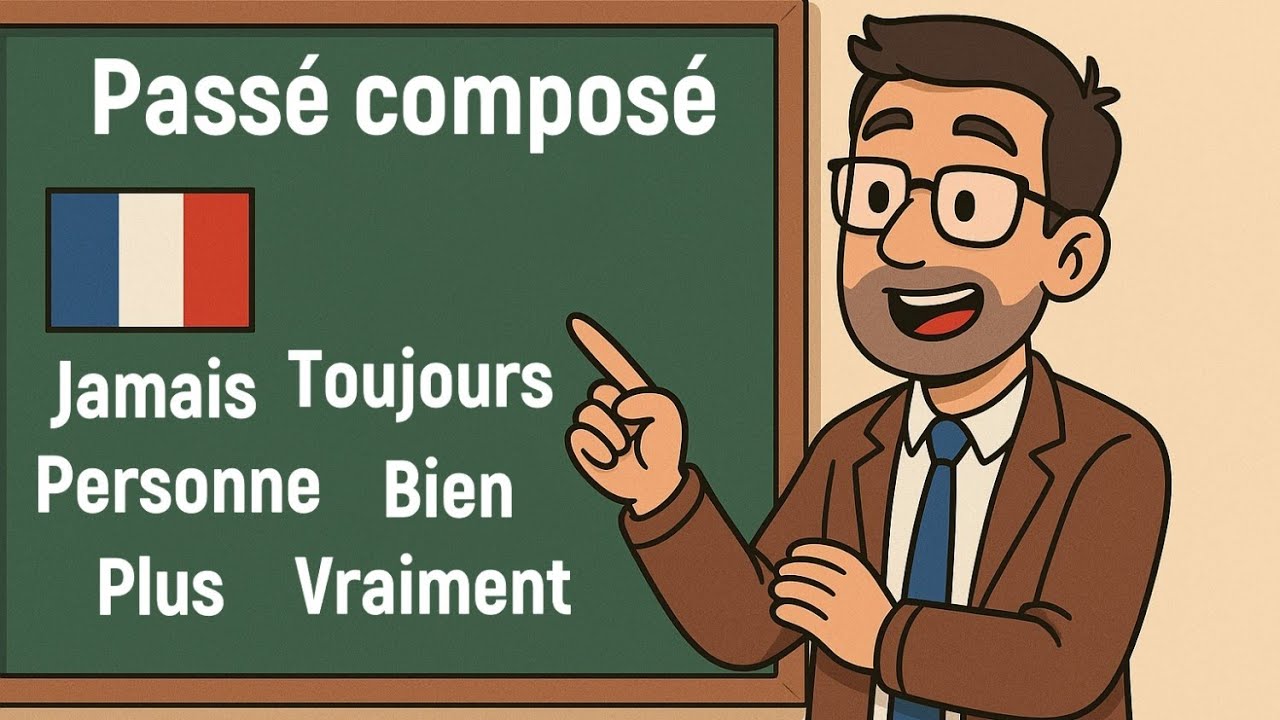 Место наречия и отрицательных слов во французском Прошедшем составном времени. Passé composé