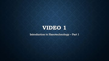 Introduction to Nanotechnology   1