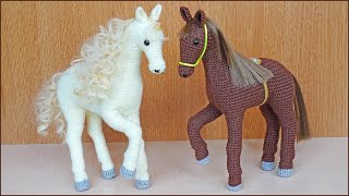 видео: Лошадь крючком. Вязание крючком игрушки. Часть 2. картинка: Лошадь крючком. Вязание крючком игрушки. Часть 2.