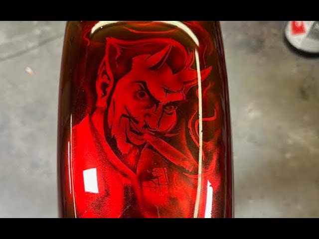 ハーレーダビッドソン　ペイントアイアンメイデン Fiery Hot Rod Art: Painting a Devil Head on a Harley Davidson
