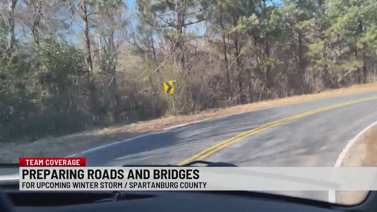 Spartanburg County is preparing roads for winter weather - YouTube