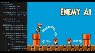 Enemy AI in JavaScript Game| How to make game in HTML Part 2 | Phaser.js