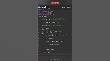 #coding #youtubeshorts #shortvideo #codewriter07 #pattern program tutorial