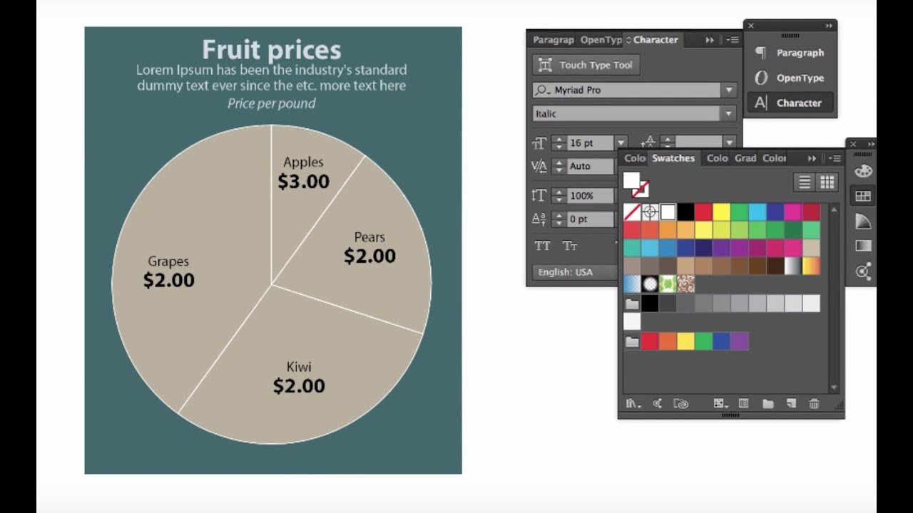 How To Make A Pie Chart In Illustrator Cs6