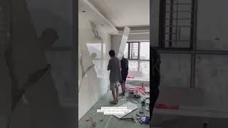 PAINEL DE TV EM PORCELANATO#trends #home #design #decoração #arquitetura