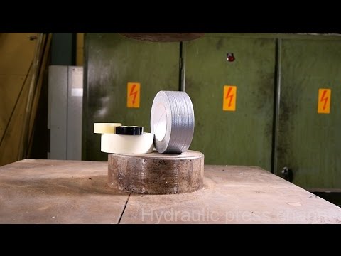 Duct Tape Takes On The Hydraulic Press