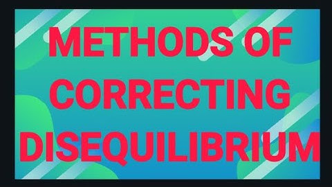 IGNOU. IBO1. METHODS OF CORRECTING DISEQUILIBRIUM//BALANCE OF PAYMENT// CORRECT DISEQUILIBRIUM