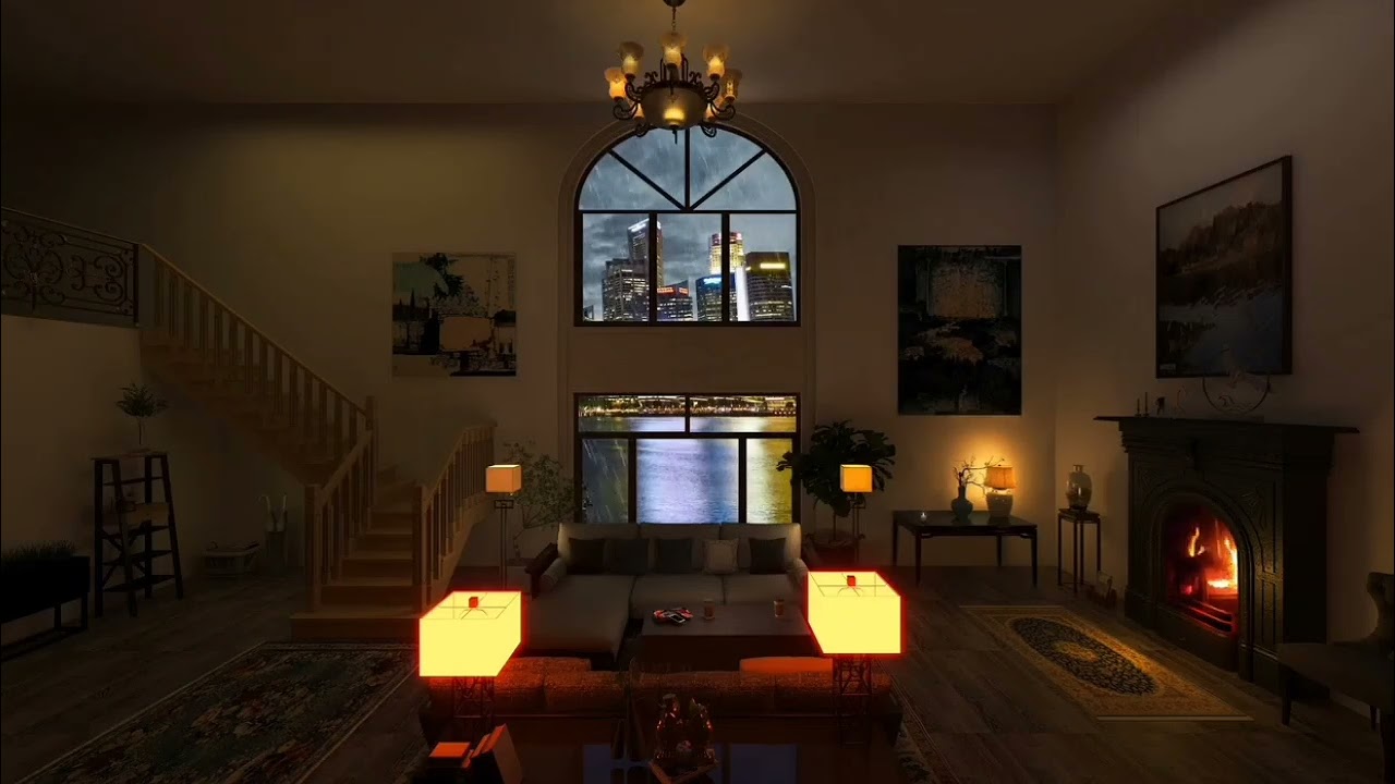 SOM DE CHUVA: BARULHO DE CHUVA CALMA PARA DORMIR PROFUNDAMENTE A TARDE. #chuva #rain #relax 